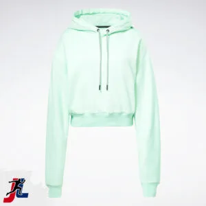 Activewear Gym Hoodie for Women, Sportswear and Activewear Manufacturer. Made by Janletic Sports in Sialkot Pakistan.