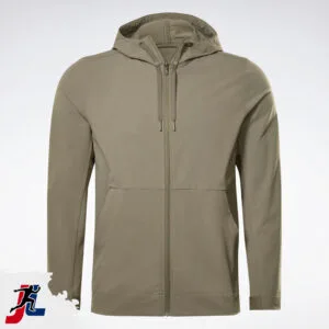 Activewear Gym Jacket for Men, Sportswear and Activewear Manufacturer. Made by Janletic Sports in Sialkot Pakistan.