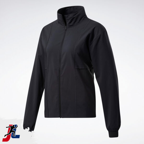 Activewear Gym Jacket for Women, Sportswear and Activewear Manufacturer. Made by Janletic Sports in Sialkot Pakistan.
