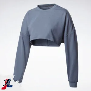 Workout Crop Top for Women, Sportswear and Activewear Manufacturer. Made by Janletic Sports in Sialkot Pakistan.