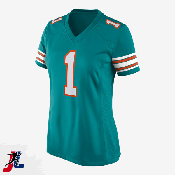 American Football Uniform Jersey for Women, Sportswear and Activewear Manufacturer. Made by Janletic Sports in Sialkot Pakistan.