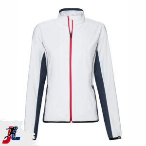 Tennis Jacket for Women, Sportswear and Activewear Manufacturer. Made by Janletic Sports in Sialkot Pakistan.