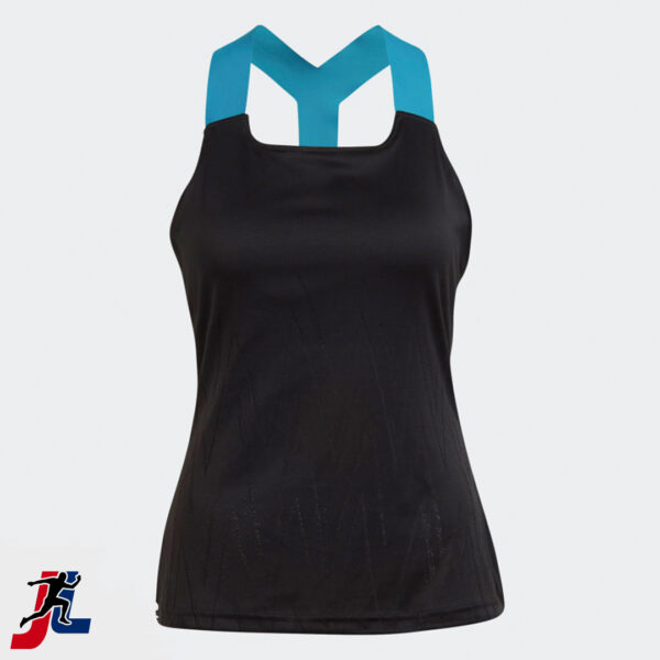 Tennis Tank Top for Women, Sportswear and Activewear Manufacturer. Made by Janletic Sports in Sialkot Pakistan.